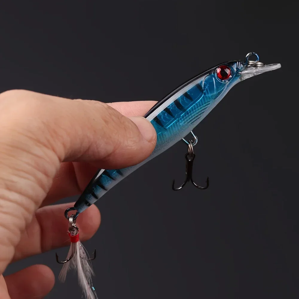 Laser 3D Eyes Bionic Minnow Fi - Fishing Hook Treble review and price