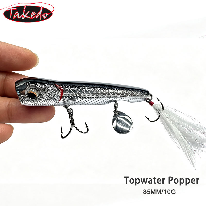 TAKEDO 10G Top Water Popper Fi - Fishing Hook Treble review and price