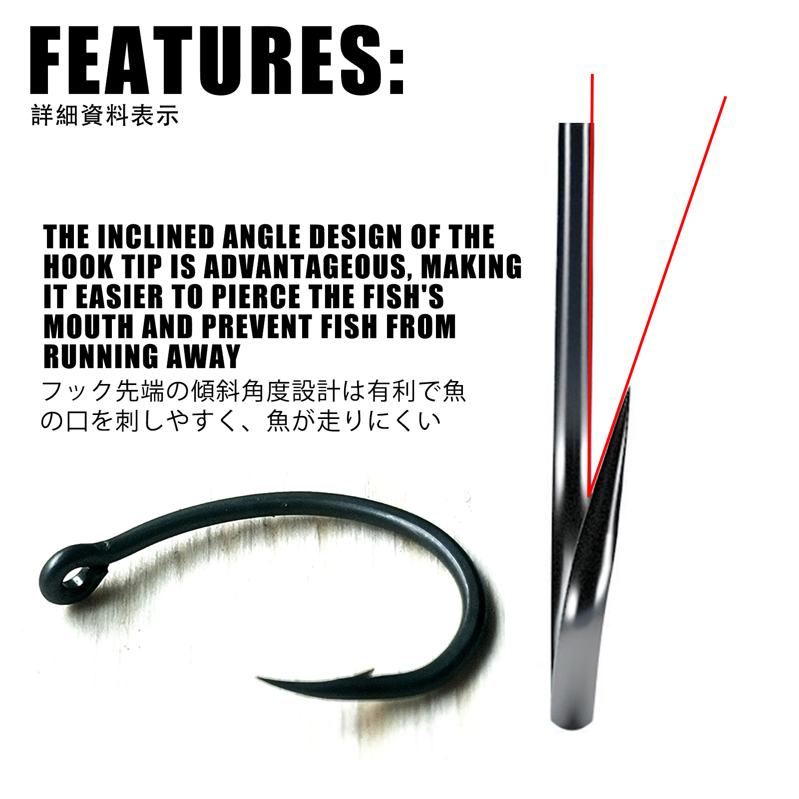 50pcs Carp Fishing Hooks PTFE  - Fishing Hook Offset review and price