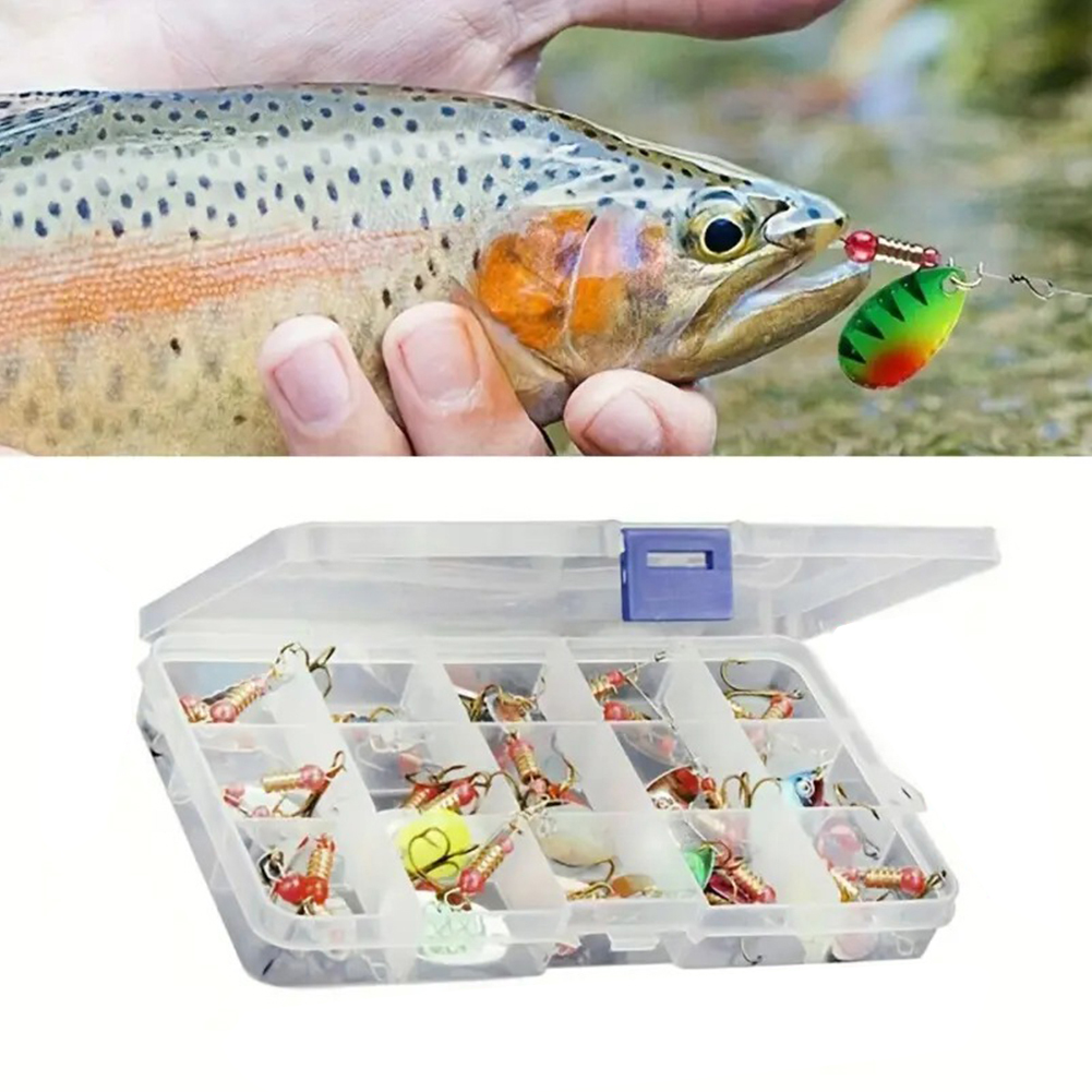 30pcs Metal Spoon Spinner Fish - Fishing Hook Treble review and price